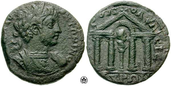 Isaura SNG Lev 263 Caracalla AE26mm of Cilicia, Isaura