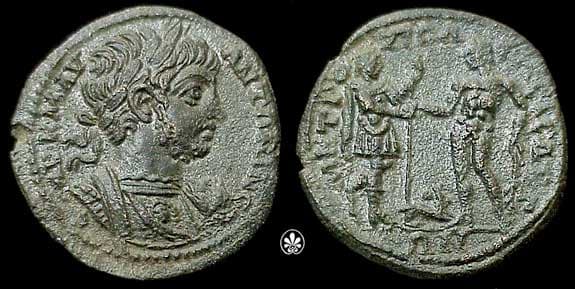 Isaura SNG Fr 495 Caracalla AE27 of Isaura, Cilicia