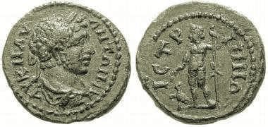 Istros Moushmov 174 Caracalla, AE18 of Istrus, Thrace