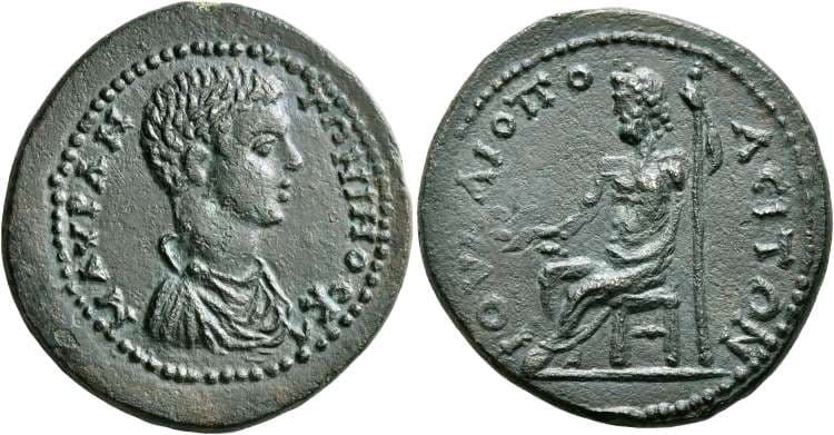 Juliopolis Leu 13, 1111 Caracalla, AE30 of Juliopolis, Bithynia