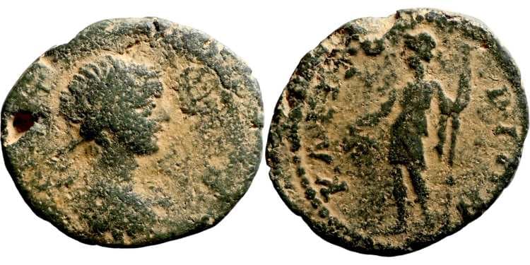 Kleitor Nummitra 30, 263 Caracalla AE21 of Kleitor, Arkadia