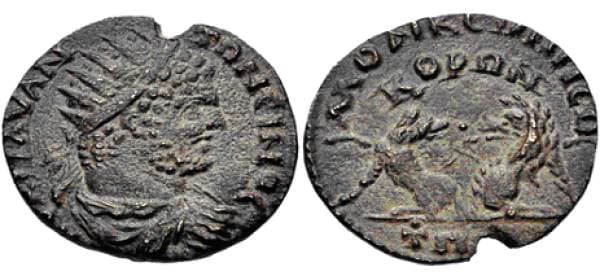 Laodikeia Phrygia BMC 235 Caracalla, AE25 of Laodikeia ad Lycum, Phrygia