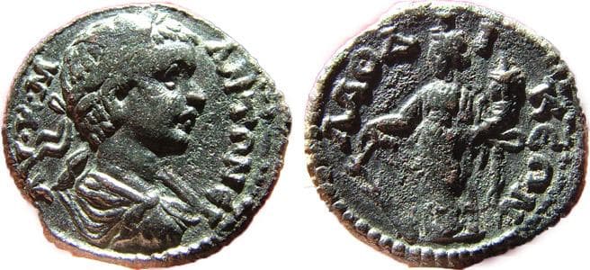 Laodikeia ad Lycum BMC 223 Caracalla AE 18mm of Laodikeia ad Lycum, Phrygia