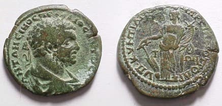 Markianopolis Moushmov 452 Caracalla AE28 of Markianopolis