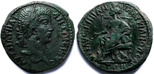 Markianopolis Moushmov 437 Caracalla AE28 of Markianopolis