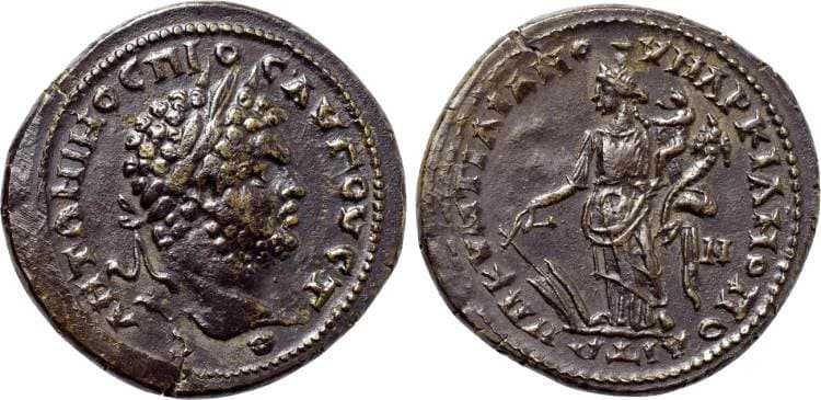 Markianopolis Naumann 52, 229 Caracalla AE26 of Markianopolis