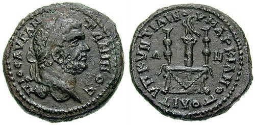 Markianopolis Varbanov 971 Caracalla, AE27 of Markianopolis