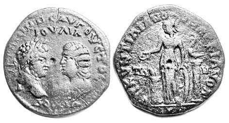 Markianopolis Varbanov 1007 Caracalla and Julia Domna, AE27 of Markianopolis, Moesia