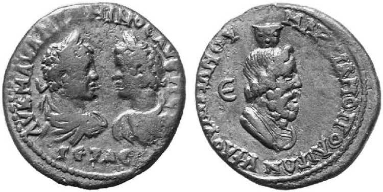 Markianopolis Varbanov 1079 Caracalla and Geta, AE29 of Markianopolis, Moesia