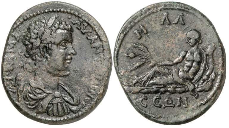 Mylasa BMC 34 Caracalla, AE30 of Mylasa, Caria