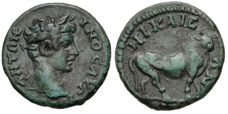 Nicaea Lindgren III 186 Caracalla, AE17 of Nicaea, Bithynia
