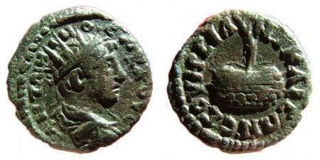 Nicaea Mionnet 703 var Caracalla, AE14 of Nicaea, Bithynia, 1