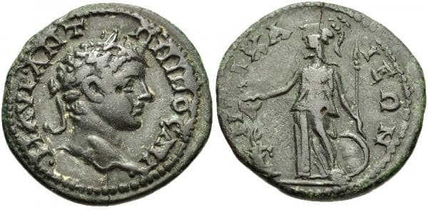 Nicaea RecGen 423v Caracalla, AE23 of Bithynia, Nicaea