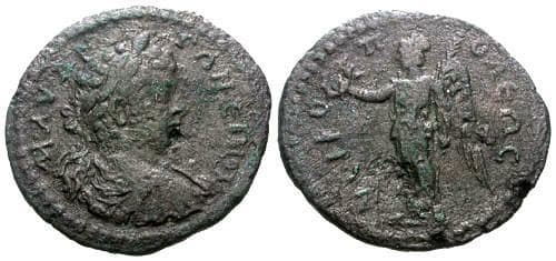 Nicopolis Epirus K-O 60 Caracalla AE25 of Nicopolis Epirus