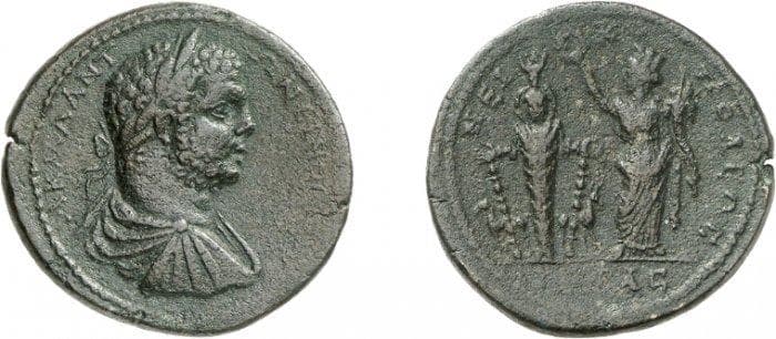 Nikopolis Epirus Mionnet 236v Caracalla, AE of Nikopolis, Epirus