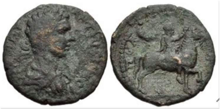 Nikopolis Epirus Righetti Coll 10477 Caracalla AE21 of Nikopolis, Epirus