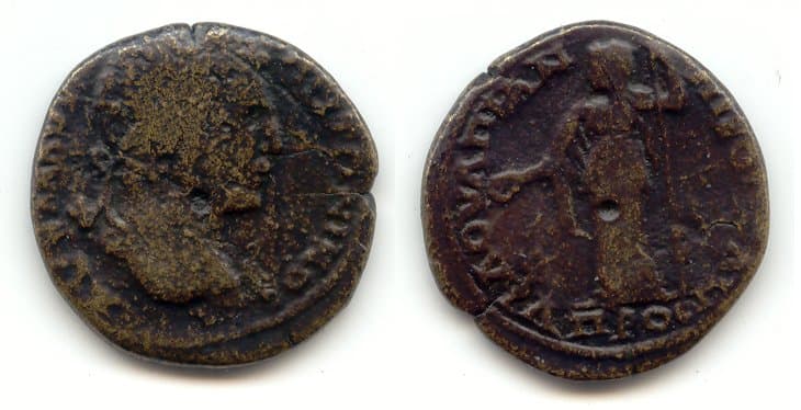 Nikopolis Moushmov 1130 Caracalla AE28 of Nikopolis ad Istrum
