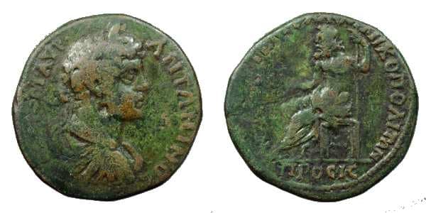 Nikopolis AMNG 1516 Caracalla AE25 of Nikopolis ad Istrum, Moesia