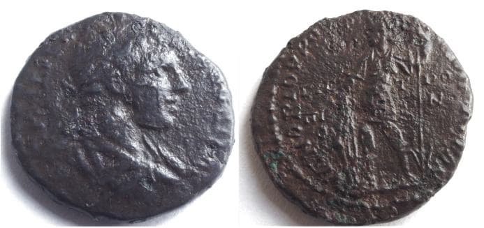 Nikopolis Moushmov 1069 Caracalla, AE27 of Nikopolis ad Istrum, Moesia Inf