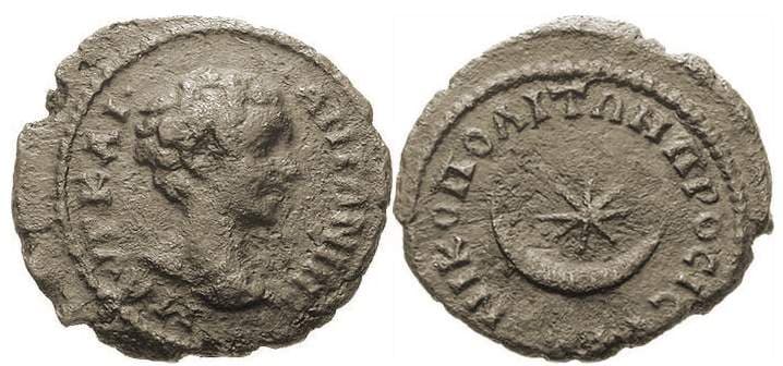Nikopolis Mueller 179 Caracalla, AE17 of Nikopolis ad Istrum, Moesia