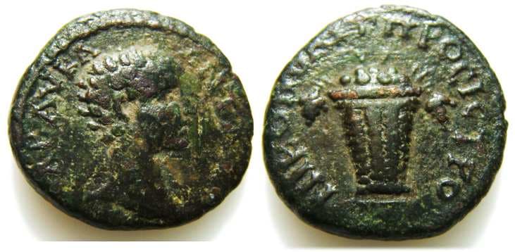 Nikopolis Ruzicka 1511a Caracalla as Caesar, AE16 of Nikopolis ad Istrum, Moesia Inf