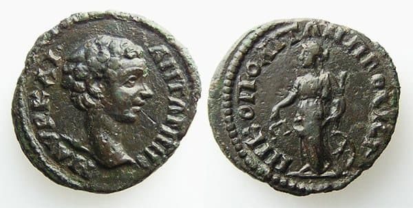 Nikopolis Varbanov 3012 Caracalla, AE17mm of Nikopolis ad Istrum, Moesia Inf