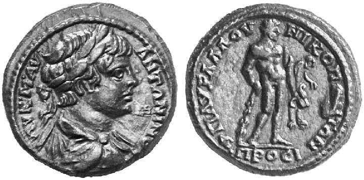 Nikopolis Varbanov 3039 Caracalla, AE27 of Nikopolis ad Istrum, Moesia Inf