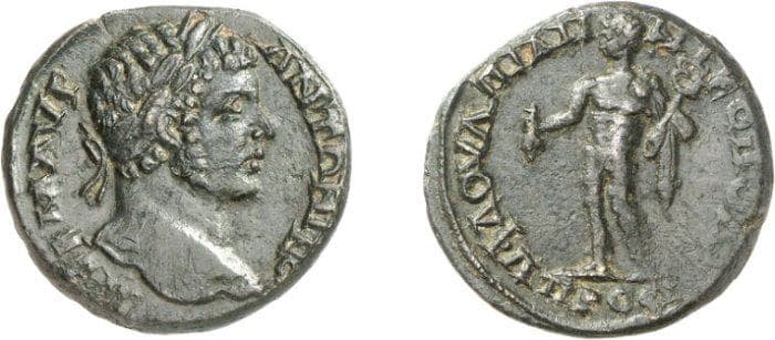 Nikopolis Varbanov 3071var Caracalla, AE of Nikopolis, Moesia Inf