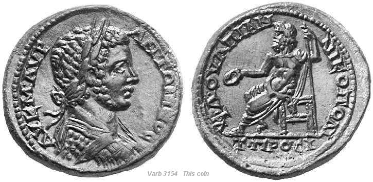 Nikopolis Varbanov 3154 Caracalla AE27 of Nikopolis ad Istrum