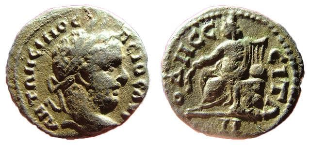 Odessos Moushmov 1609 Caracalla, AE19 of Odessos, Thrace