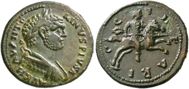 Parium Lanz 164, 233 Caracalla, AE31 of Parium, Mysia