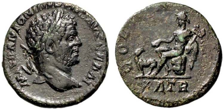 Patrai BMC 48-50 Caracalla, AE14 of Patrai, Achaia, Peloponnesos
