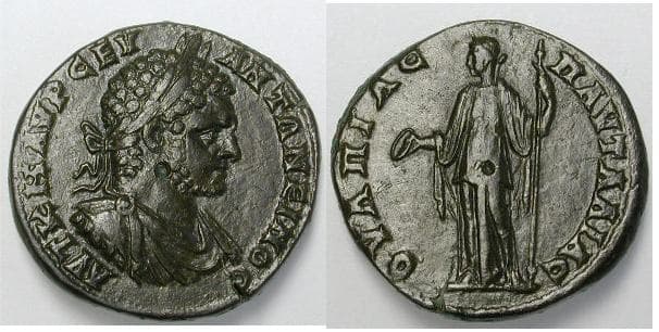 Pautalia Moushmov 4294 Caracalla AE27 of Pautalia