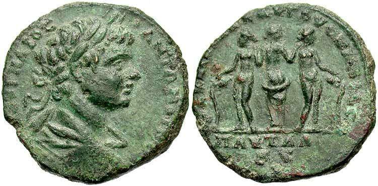 Pautalia Ruzicka 503 Caracalla AE 28 of Pautalia, Thrace