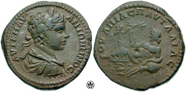 Pautalia Moushmov 4287 Caracalla AE 29mm of Pautalia, Thrace