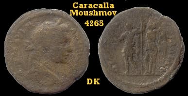 Pautalia Moushmov 4265 Caracalla AE30 of Pautalia, Thrace