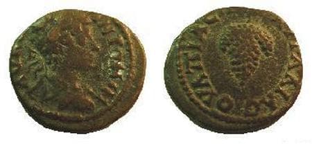 Pautalia Ruzicka 749 Caracalla, AE18 of Pautalia, Thrace