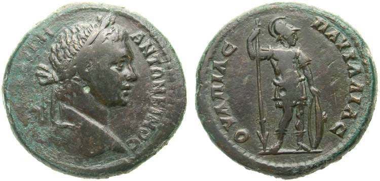 Pautalia Varbanov 4988 Caracalla, AE29 of Pautalia, Thrace