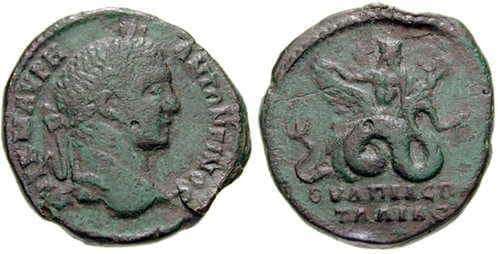 Pautalia Varbanov 5011 Caracalla AE28 of Pautalia, Thrace