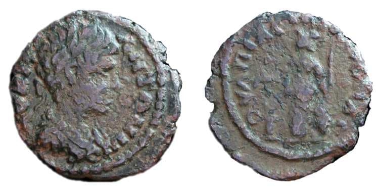 Pautalia Varbanov 5020 var Caracalla, AE18 of Pautalia, Thrace