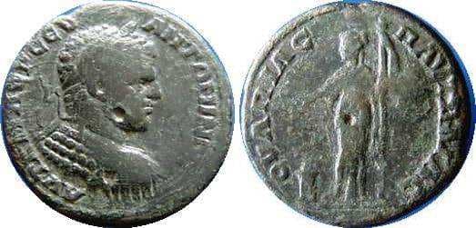 Pautalia Varbanov 5095 Caracalla, AE26 of Pautalia, Thrace