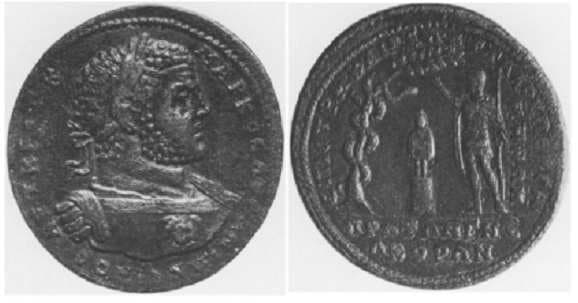 Pergamum BMC 326 Caracalla, AE44 medallion of Pergamum, Mysia
