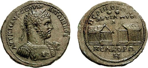 Perinthos Moushmov 4541 Caracalla AE42mm Medallion of Perinthos, Thrace