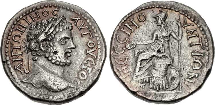 Pessinus SNG France 2624 Caracalla AE32 of Pessinua, Galatia