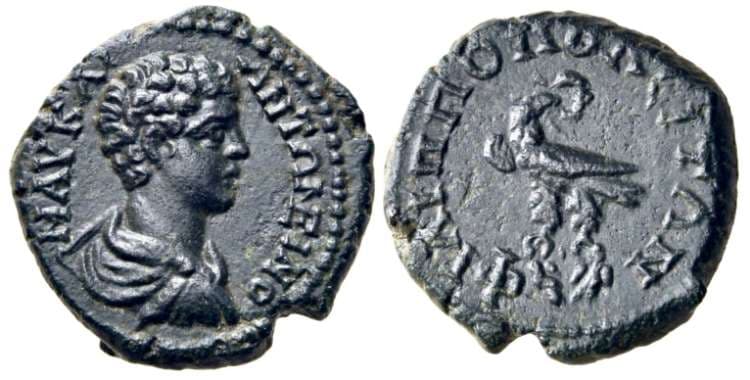 Philippopolis Varbanov 1593 Caracalla AE19 of Philippopolis, Thrace