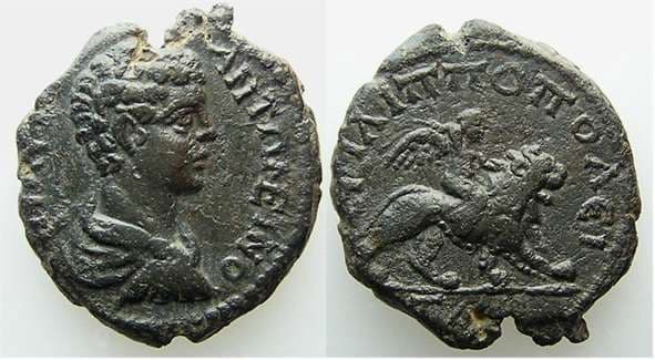 Philippopolis Moushmov 5327 Caracalla, philippopolis, AE18