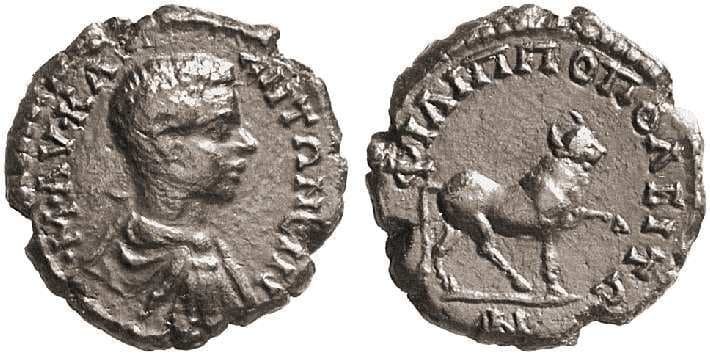 Philippopolis Varbanov 1537 Caracalla, AE19 of Philippopolis, Thrace