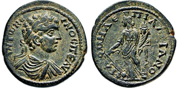 Philomelion BMC 16 Caracalla, AE23 of Philomelion, Phrygia