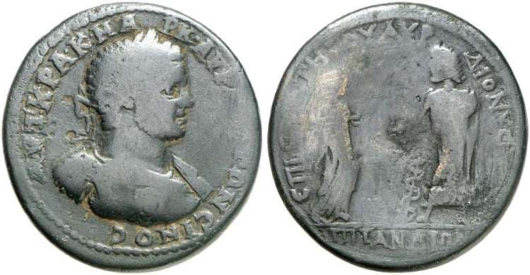 Pitane Gruen 64, 1970 Caracalla, AE32 of Pitane, Mysia