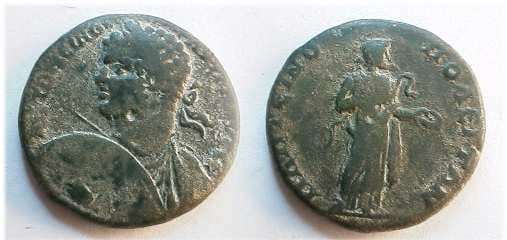 Plotinopolis Moushmov 4741 Caracalla AE26 of Plotinopolis, Thrace